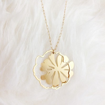 Gold Primrose Necklace